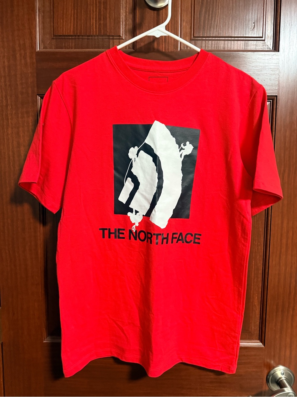 The North Face Men's Bright Red Graphic Logo Tee